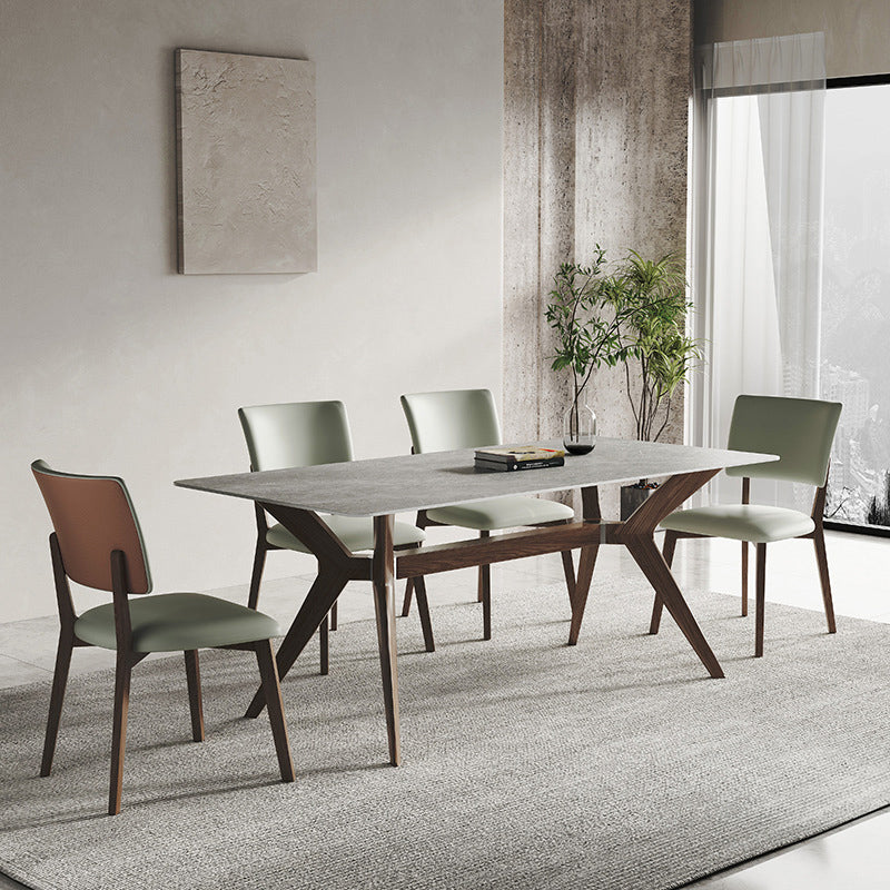 Modern 1/4/5 Pieces Dining Furniture Stone Rectangle Dining Chairs Set for Kitchen