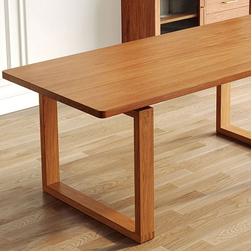 Traditional 1/2/5/7 Pieces Furniture Solid Wood Rectangle Dining Set in Brown