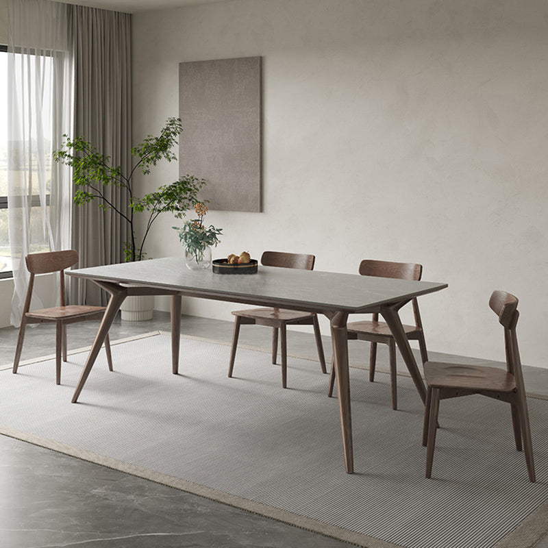 Modern 1/4/5/7 Pieces Dining Dining Chairs Set Stone Rectangle Furniture for Home