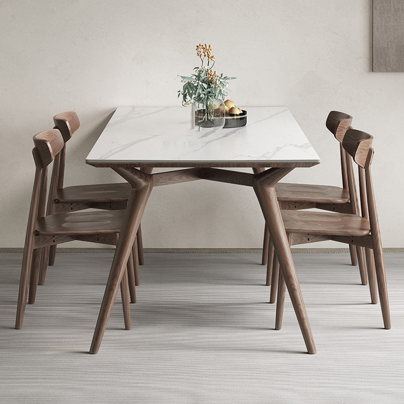 Modern 1/4/5/7 Pieces Dining Dining Chairs Set Stone Rectangle Furniture for Home