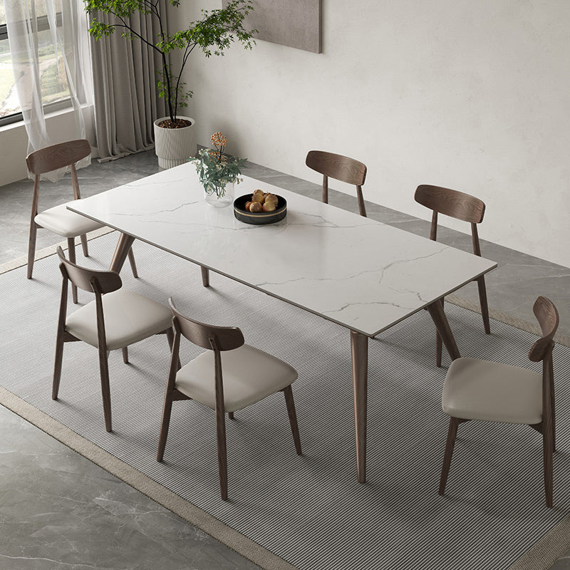 Modern 1/4/5/7 Pieces Dining Dining Chairs Set Stone Rectangle Furniture for Home