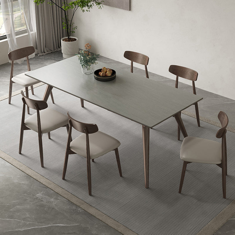 Modern 1/4/5/7 Pieces Dining Dining Chairs Set Stone Rectangle Furniture for Home