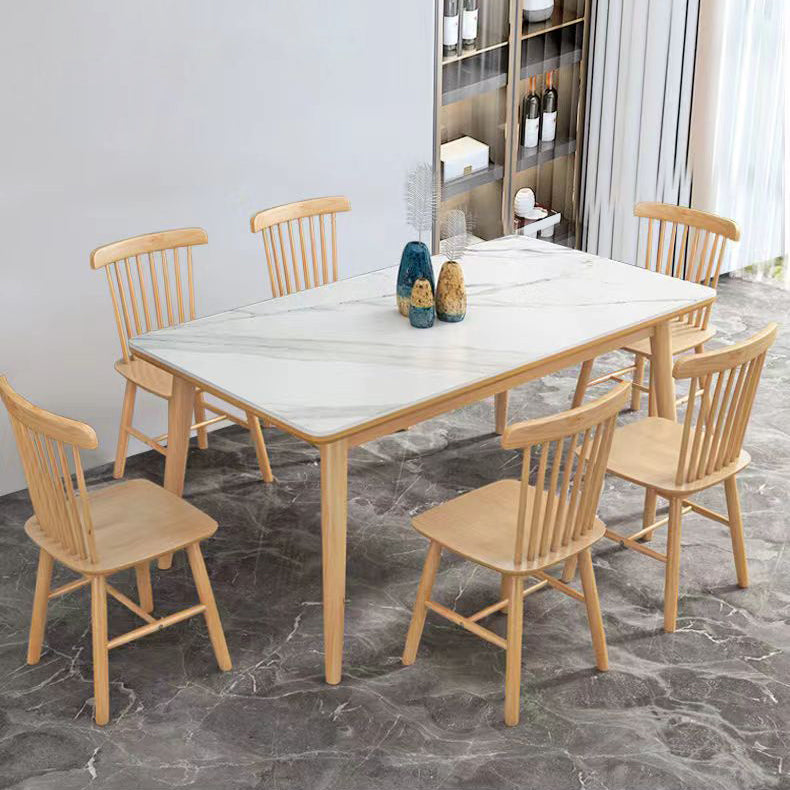 Medieval Modern Stone Dining Table 4 Legs Table for Living Room