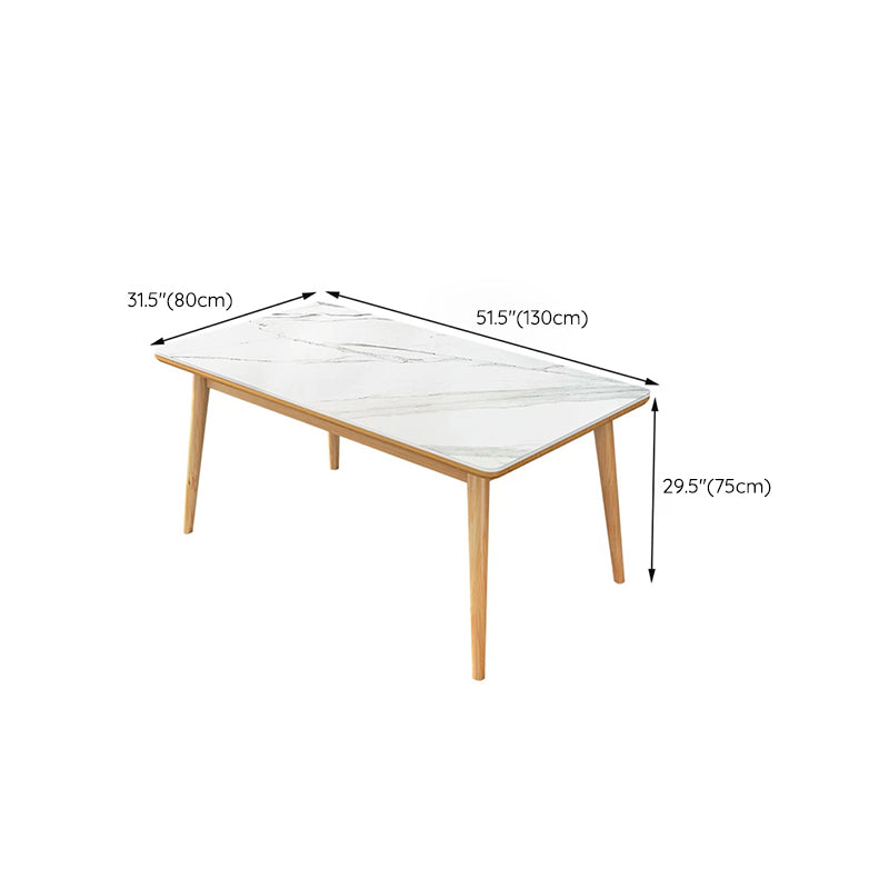 Medieval Modern Stone Dining Table 4 Legs Table for Living Room