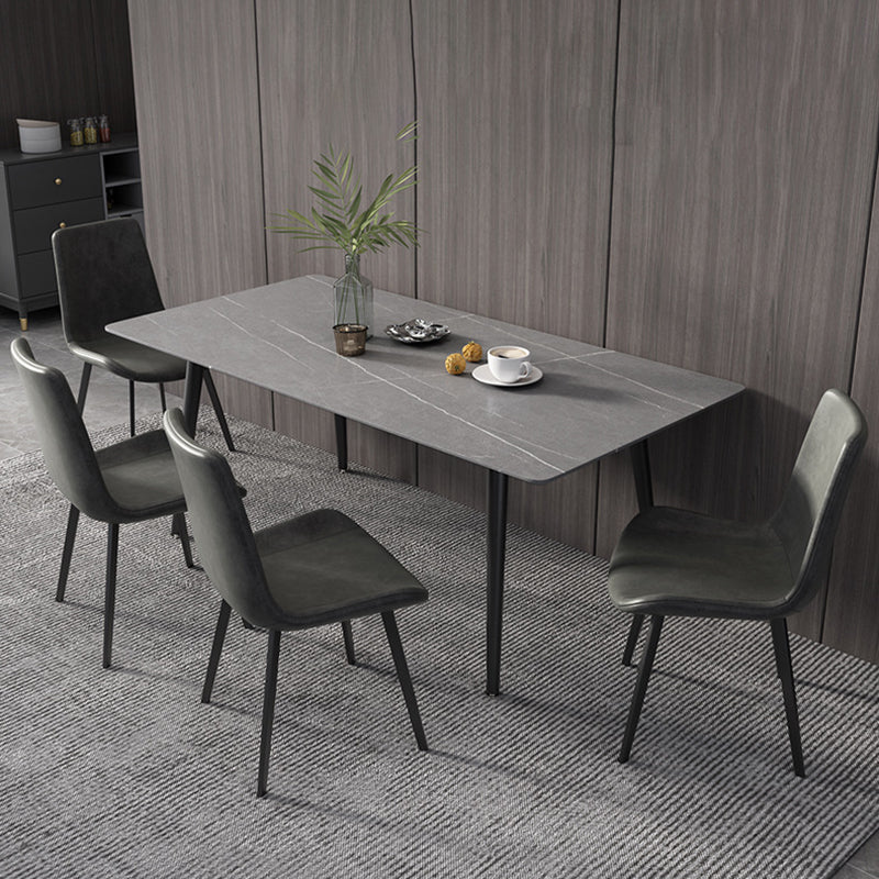 Medieval Modern Stone Dining Table 4 Legs Dining Table for Kitchen