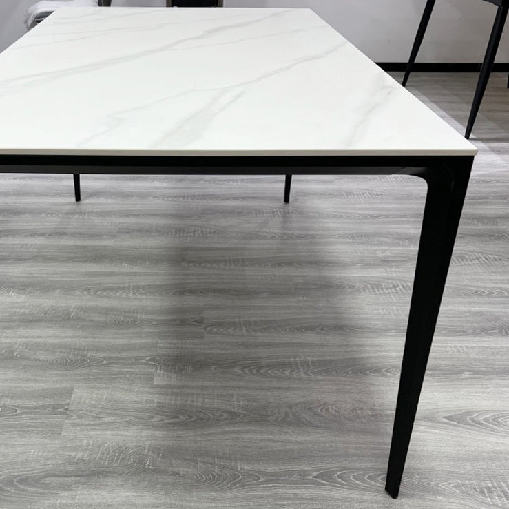 Medieval Modern Dining Table Stone 4 Legs Dinette Table for Kitchen