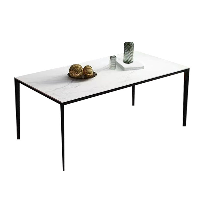 Medieval Modern Dining Table Stone 4 Legs Dinette Table for Kitchen