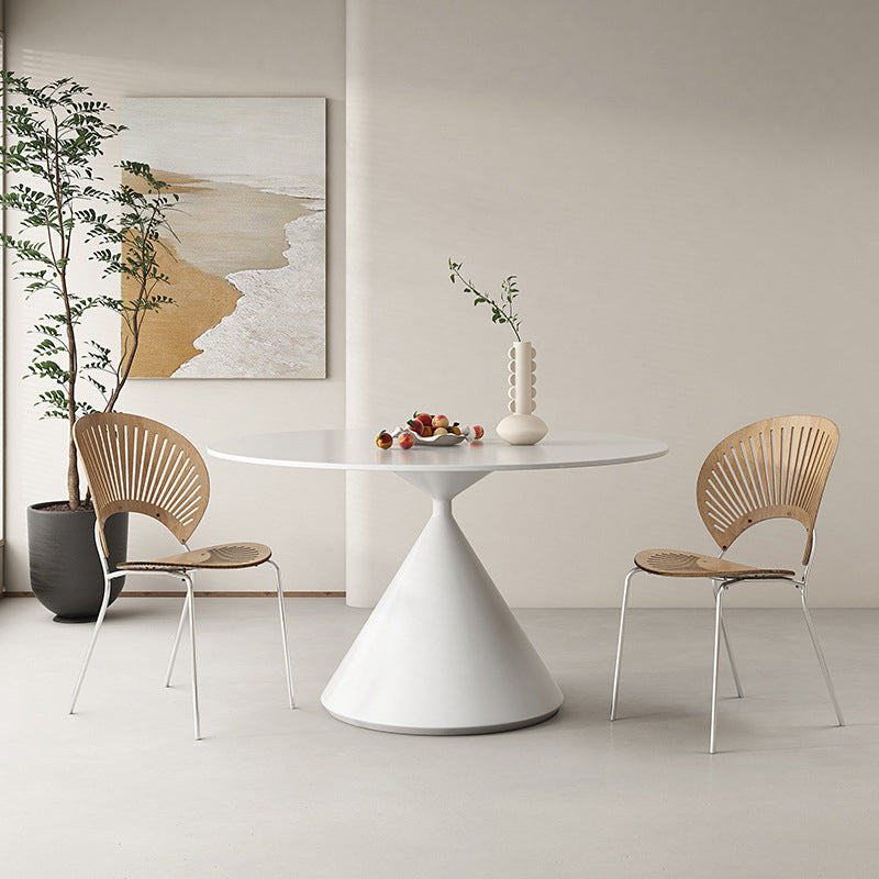 Modern Pedestal Round Dining Table Stone Table for Dining Room