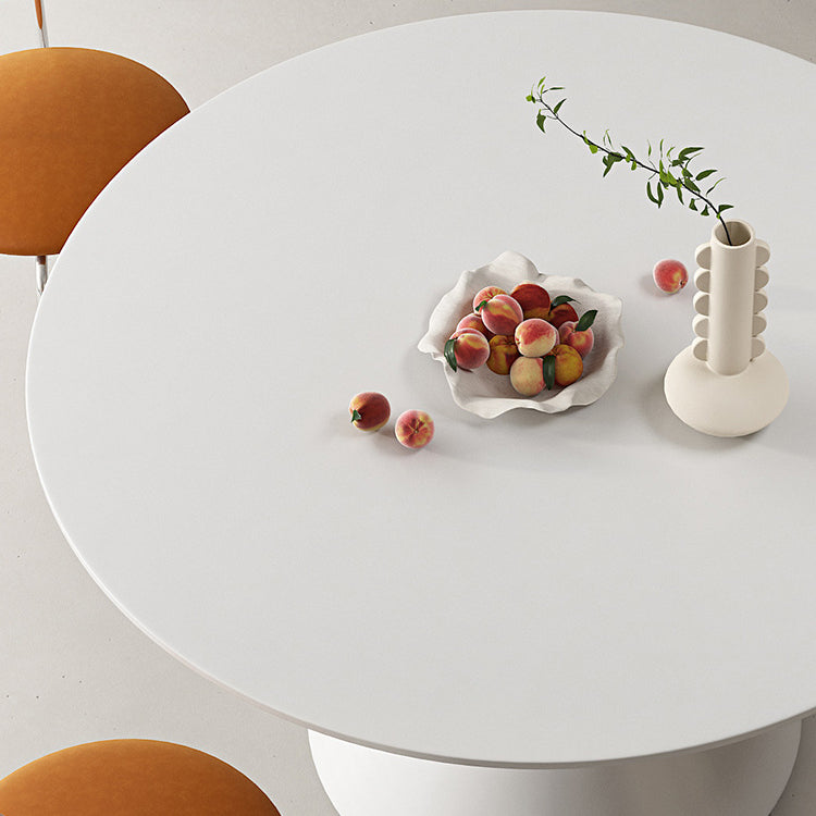 Modern Pedestal Round Dining Table Stone Table for Dining Room