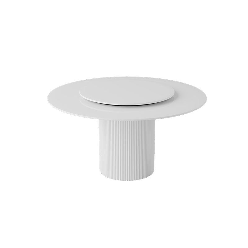 Modern Pedestal White Dining Table Stone Table for Dining Room