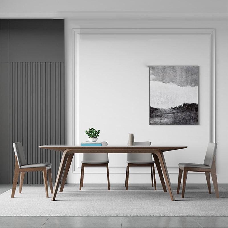 Medieval Modern Stone Dining Table Rectangle Table for Dining Room