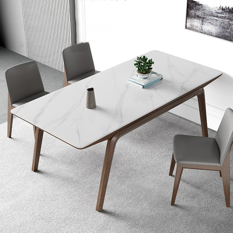 Medieval Modern Stone Dining Table Rectangle Table for Dining Room