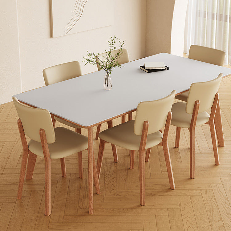 Medieval Modern Stone Dinette Table 4 Legs Dining Table for Kitchen