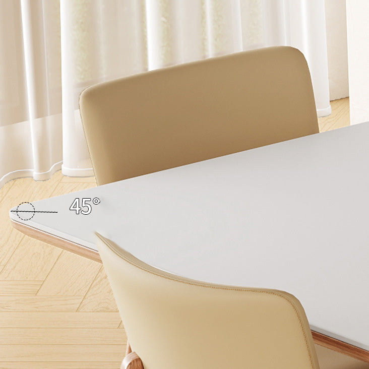Medieval Modern Stone Dinette Table 4 Legs Dining Table for Kitchen