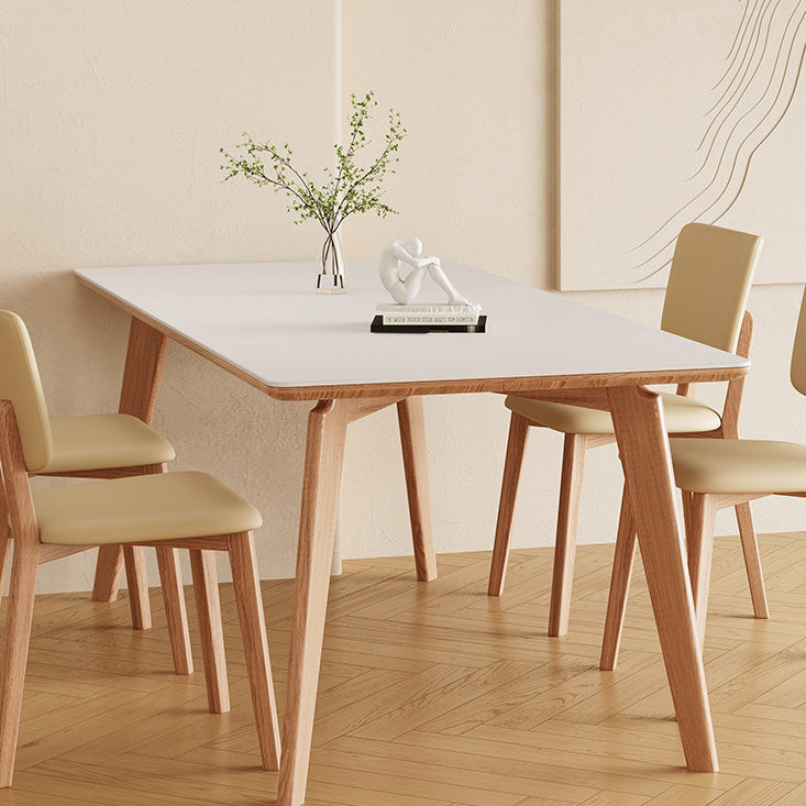 Medieval Modern Stone Dinette Table 4 Legs Dining Table for Kitchen