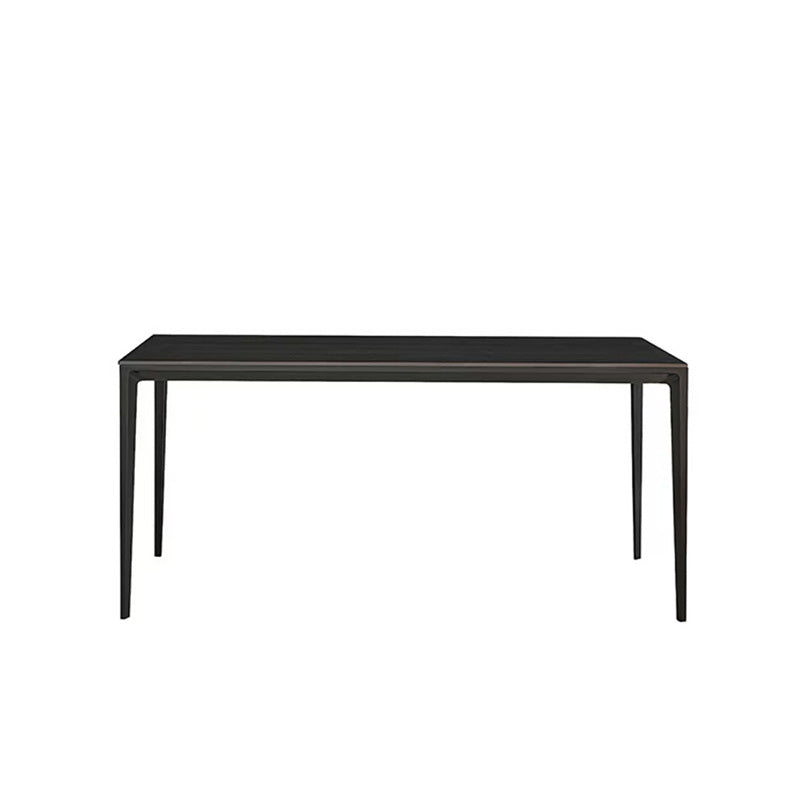 Medieval Modern Stone Dining Table 4 Black Legs Table for Dining Room
