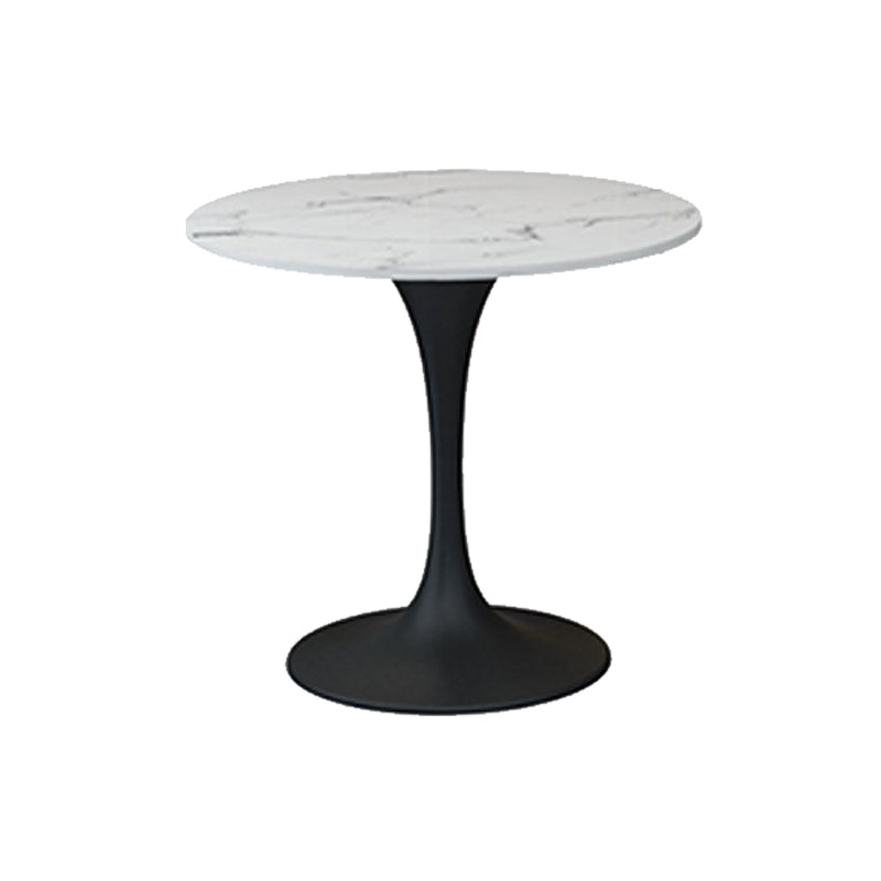 Modern Stone Round Dining Table Tulip Pedestal Table for Dining Room
