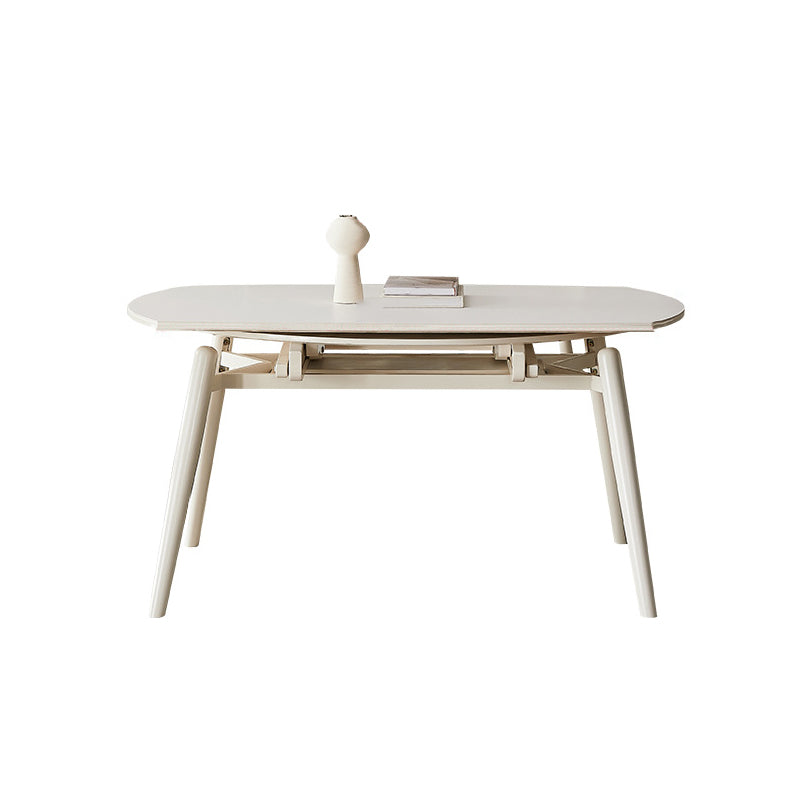 Modern Stone Dining Table 4 Oak Legs Dining Table for Dining Room