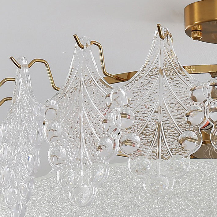 Nordic Ceiling Light Household Glass Flush Mount Light Fixture for Bedroom