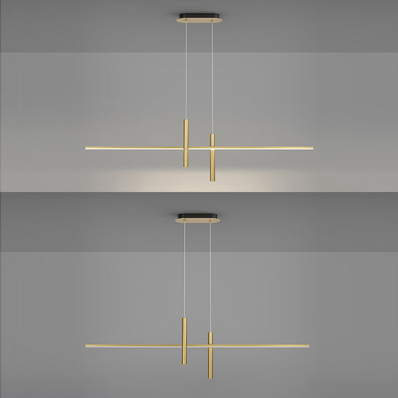 3-Lights Modern Style Island Pendants Metal Pendant Lights for Dining Room