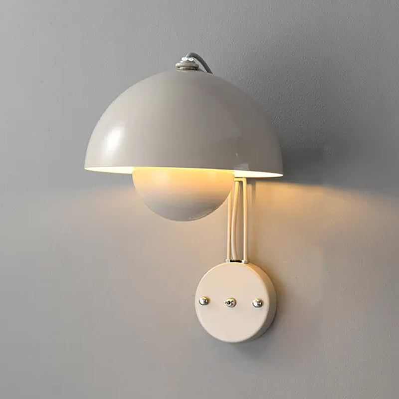 Metal Dome Wall Light Sconces Minimalism 1 Light Wall Mounted Lamp