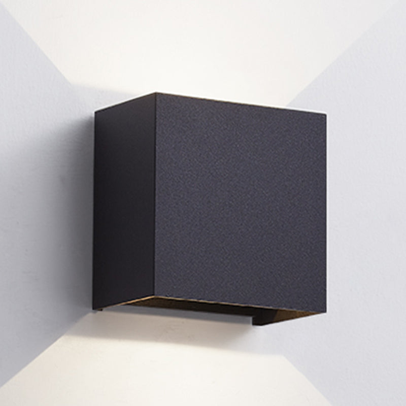 Nordic Style Aluminum Wall Light Square Shape LED Wall Lamp for Bedroom