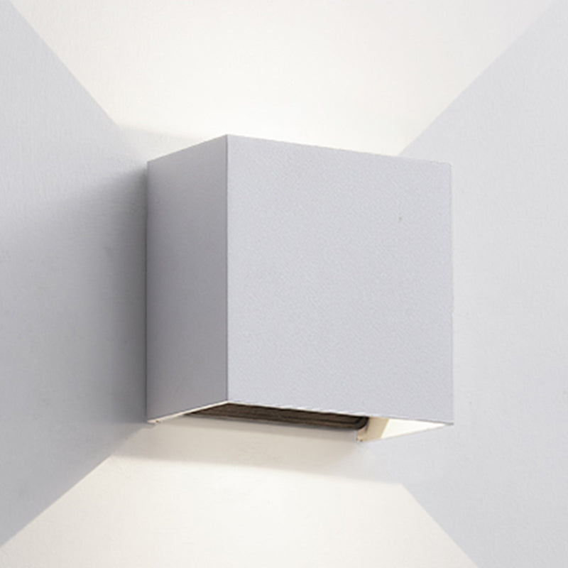 Nordic Style Aluminum Wall Light Square Shape LED Wall Lamp for Bedroom