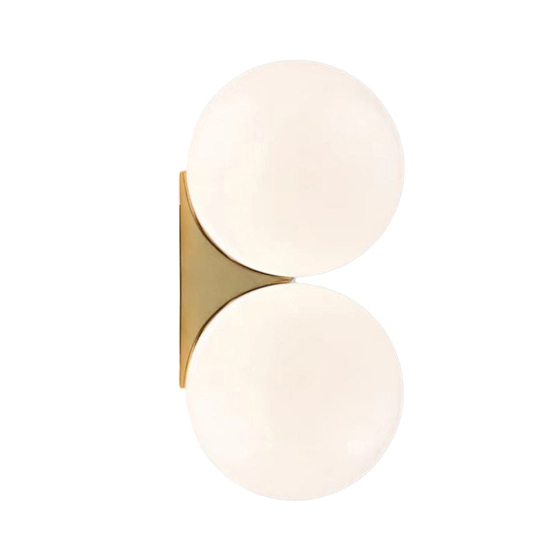 Globe Wall Lighting Simplicity Glass 1/2 Light Wall Sconces for Bedroom