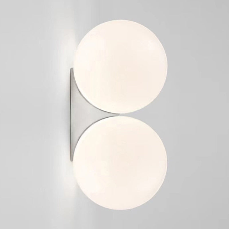Globe Wall Lighting Simplicity Glass 1/2 Light Wall Sconces for Bedroom