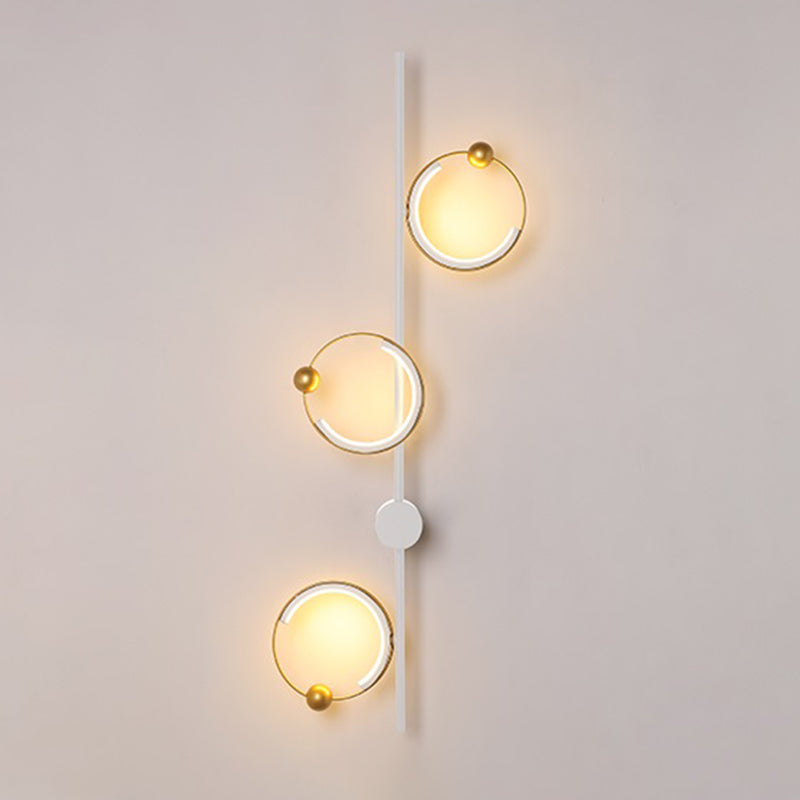 Nordic Style Wall Light Circle Shape LED Wall Lamp with Acrylic Shade for Bedroom