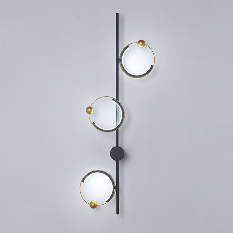 Nordic Style Wall Light Circle Shape LED Wall Lamp with Acrylic Shade for Bedroom