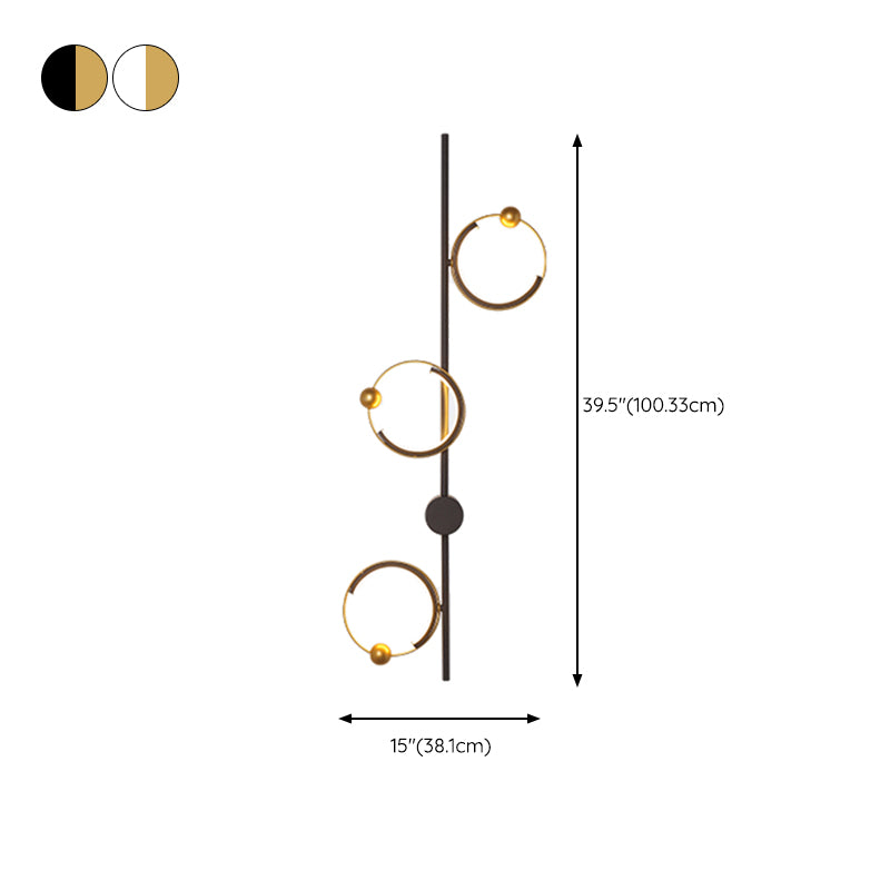 Nordic Style Wall Light Circle Shape LED Wall Lamp with Acrylic Shade for Bedroom