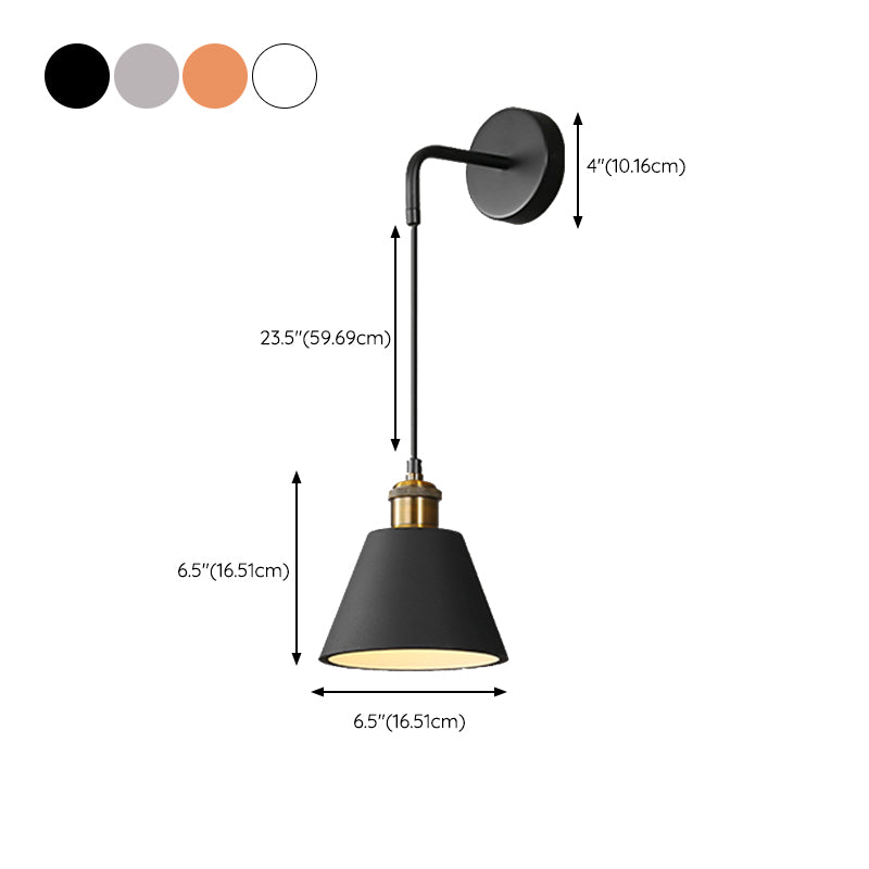 Nordic Style Colorful Wall Light Geometry Shape Adjustable Wall Lamp for Bedroom