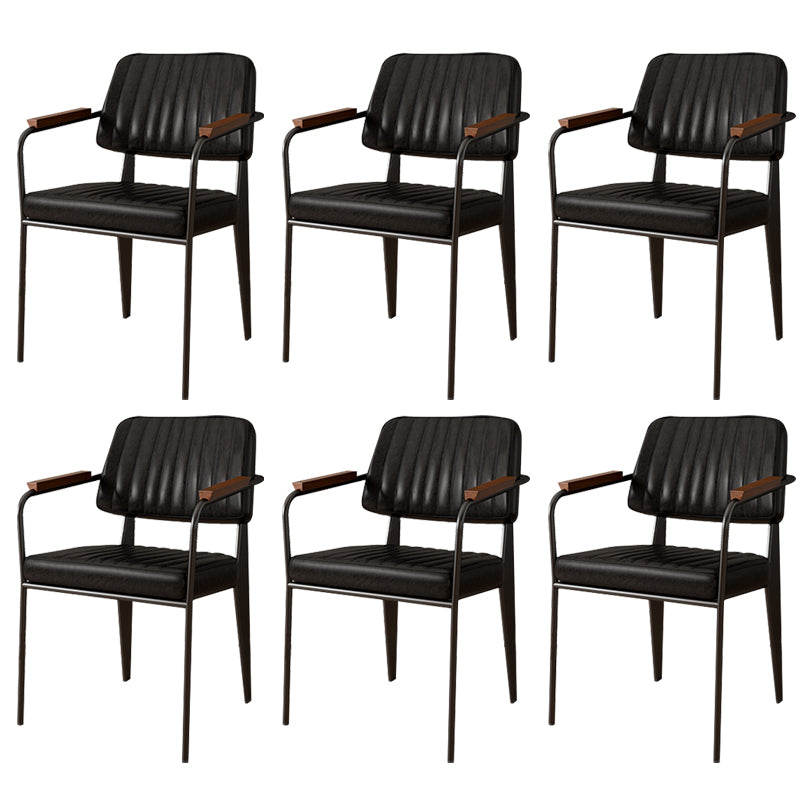 Industrial Kitchen Dining Side Chair Open Back  Dining Arm Chair