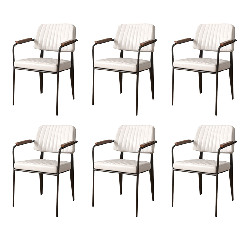 Industrial Kitchen Dining Side Chair Open Back  Dining Arm Chair