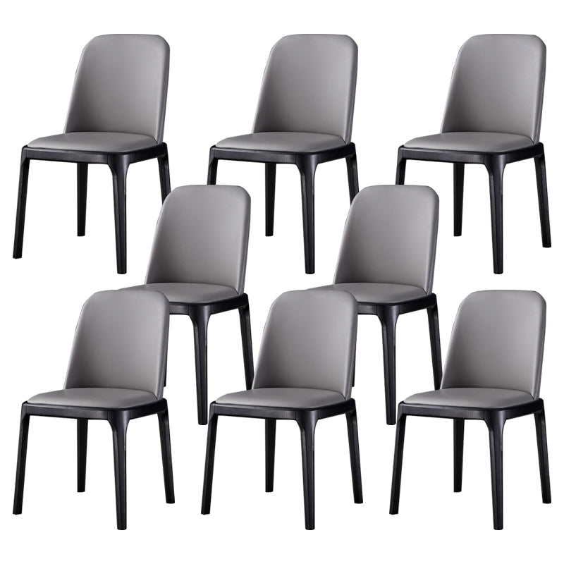 Wood Industrial Indoor-Outdoor Side Chair Parsons Dining Chair