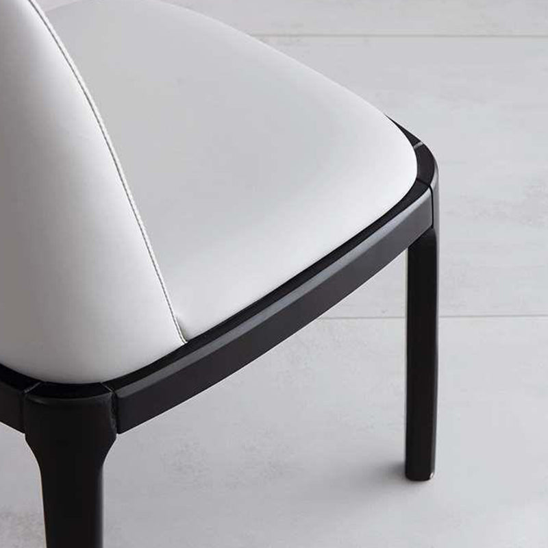 Wood Industrial Indoor-Outdoor Side Chair Parsons Dining Chair