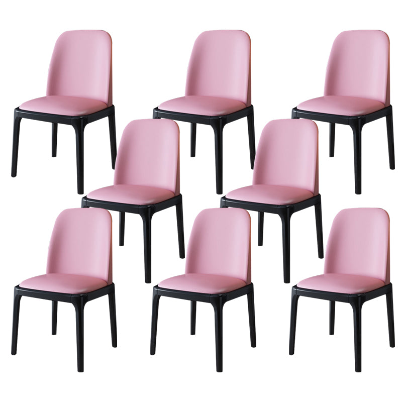 Wood Industrial Indoor-Outdoor Side Chair Parsons Dining Chair