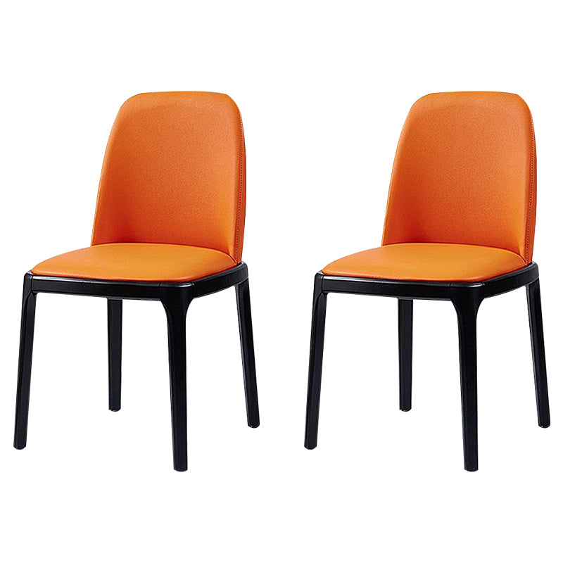 Wood Industrial Indoor-Outdoor Side Chair Parsons Dining Chair