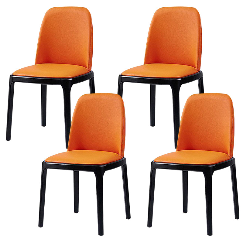 Wood Industrial Indoor-Outdoor Side Chair Parsons Dining Chair