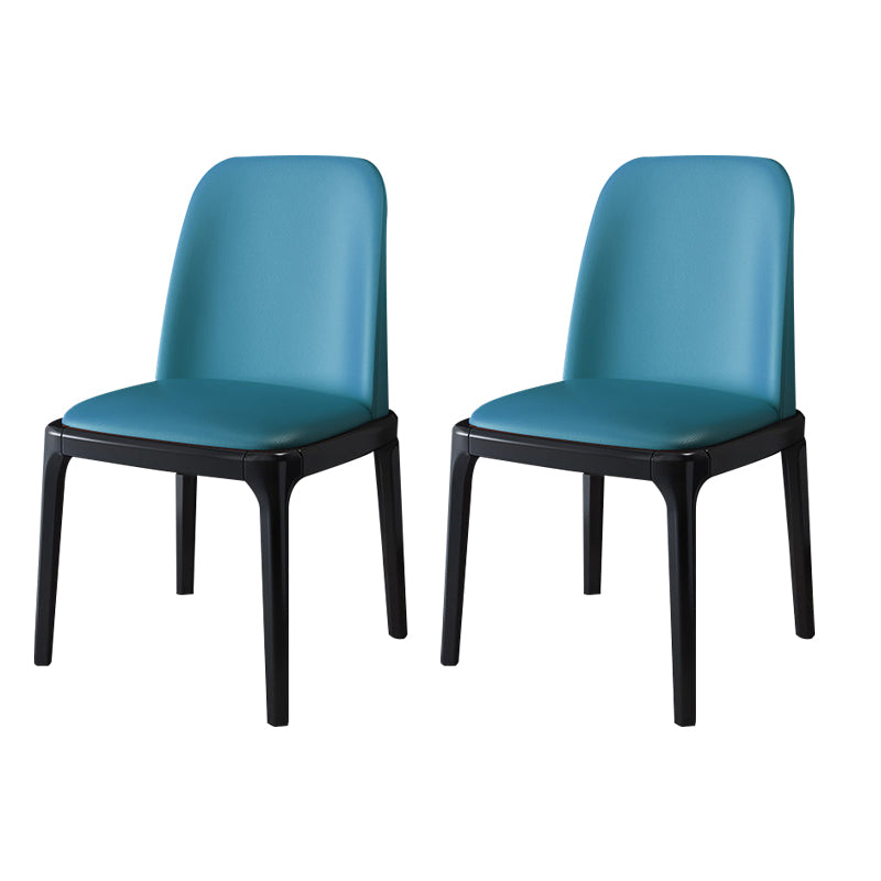 Wood Industrial Indoor-Outdoor Side Chair Parsons Dining Chair