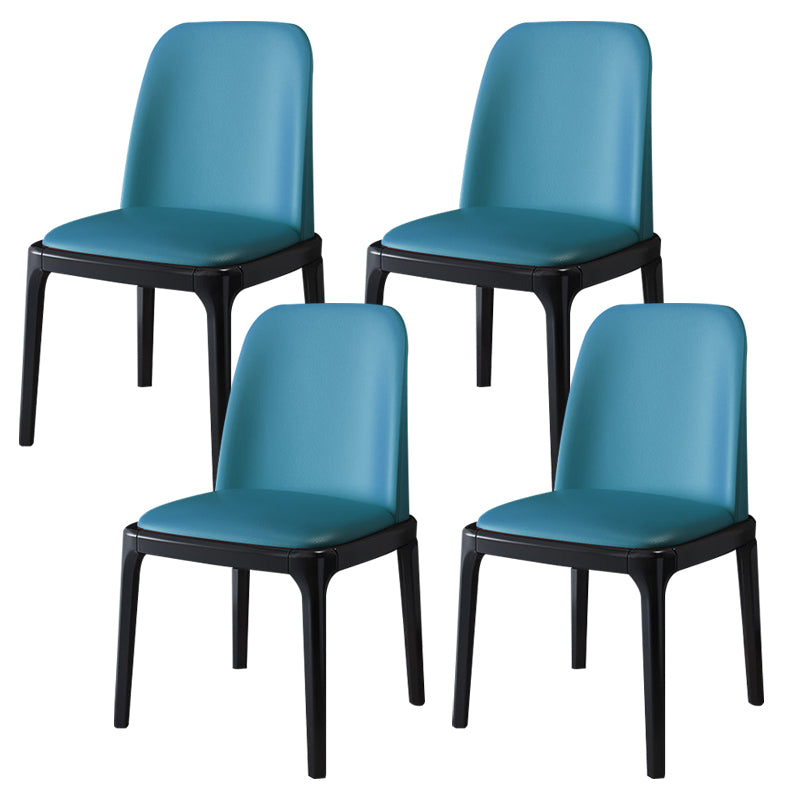 Wood Industrial Indoor-Outdoor Side Chair Parsons Dining Chair