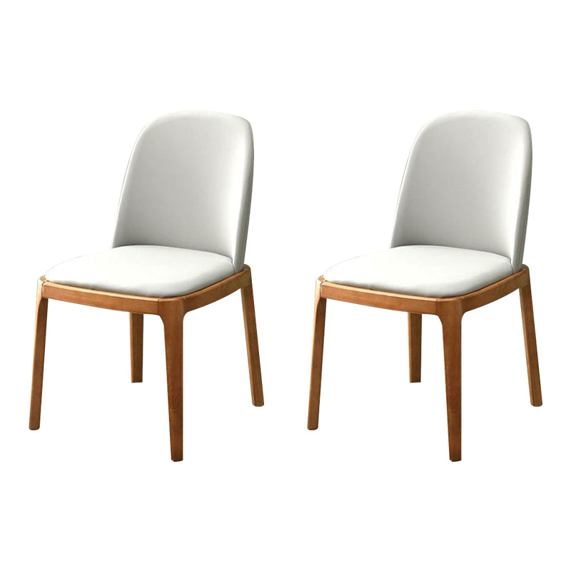 Wood Industrial Indoor-Outdoor Side Chair Parsons Dining Chair