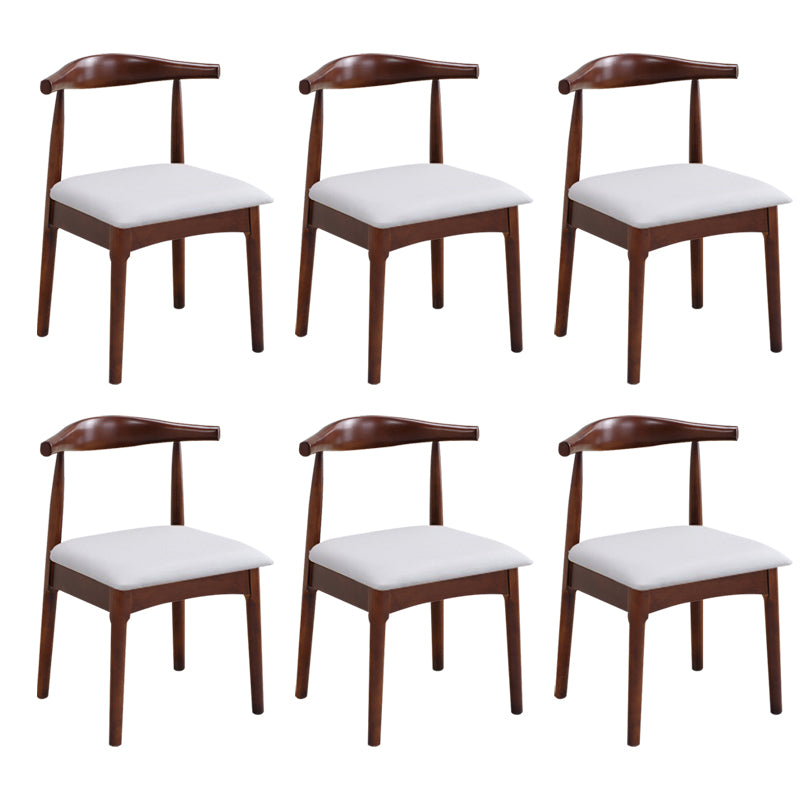 Wood Side Dining Chairs Open Back Dining Side Chair for Home