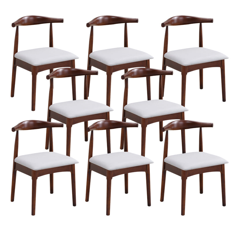Wood Side Dining Chairs Open Back Dining Side Chair for Home