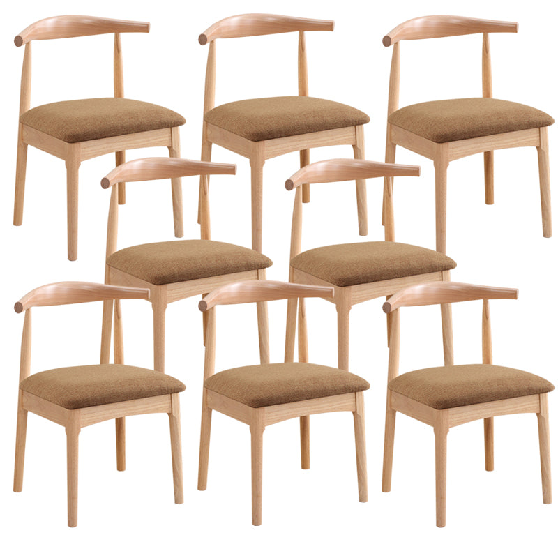 Wood Side Dining Chairs Open Back Dining Side Chair for Home