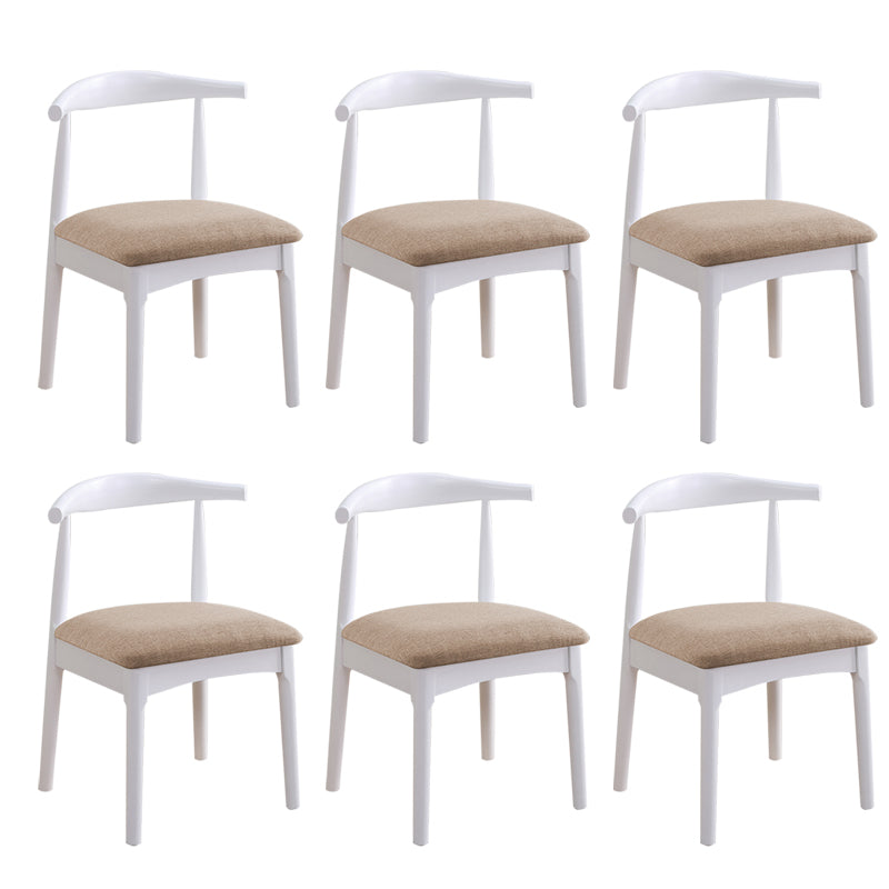 Wood Side Dining Chairs Open Back Dining Side Chair for Home