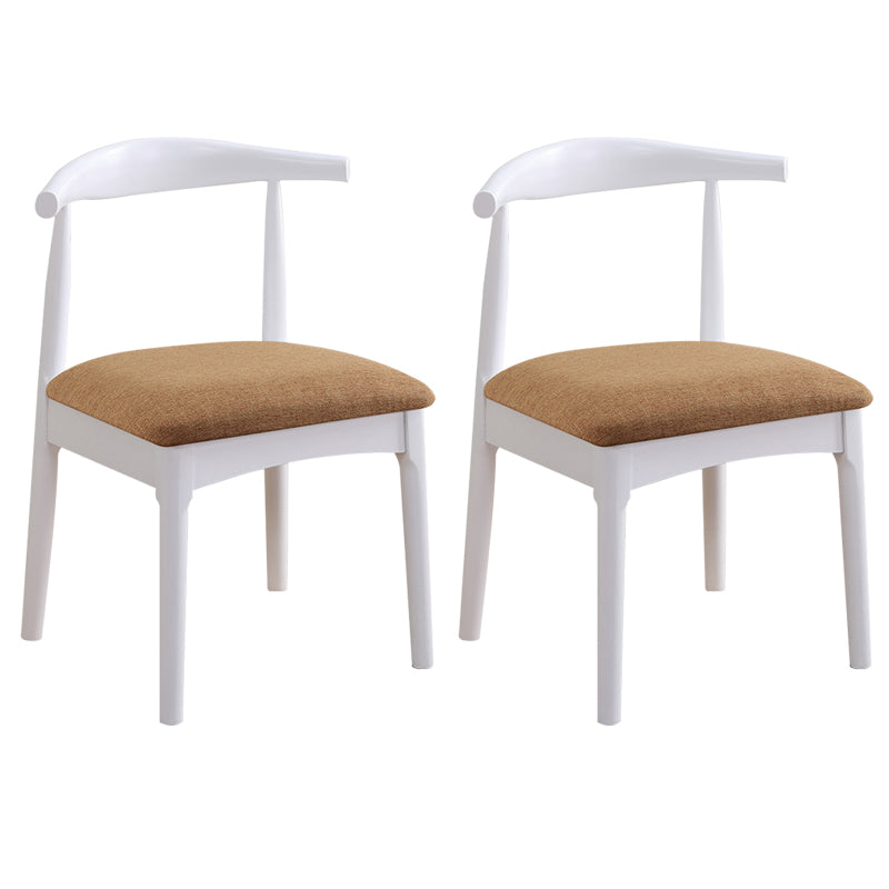 Wood Side Dining Chairs Open Back Dining Side Chair for Home