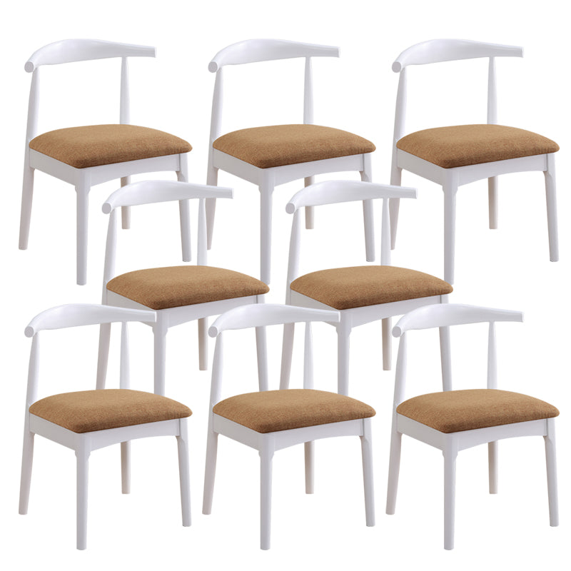 Wood Side Dining Chairs Open Back Dining Side Chair for Home