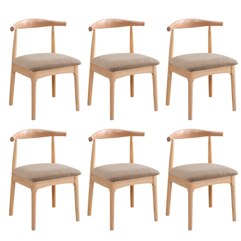 Wood Side Dining Chairs Open Back Dining Side Chair for Home